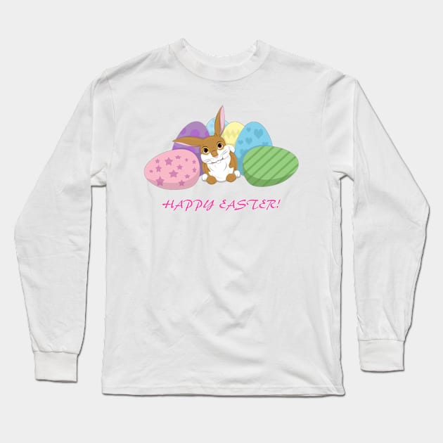 Easter Bunny Long Sleeve T-Shirt by SakuraDragon